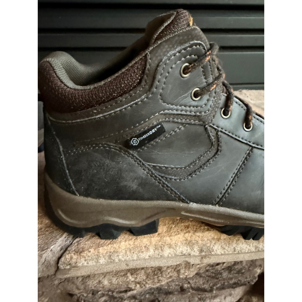 Timberland Boys Waterproof Hiking Boots Dark Brown TimberDry Lace Up Size 5.5‎